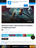 Minnesota Pushes Crypto ATM Ban In Crackdown On Digital Asset Fraud | Bitcoinist.com