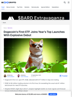 How Did the Dogecoin ETF Perform on Its First Day of Trading?