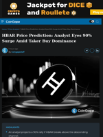 HBAR Price Prediction: Analyst Eyes 90% Surge Amid Taker Buy