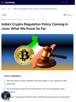 India’s Crypto Regulation Policy Coming in June: What We Know So Far