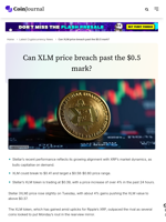 Can XLM price breach past the $0.5 mark? - CoinJournal