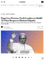 Pope Leo Presses Tech Leaders to Build AI That Respects Human Dignity - Decrypt