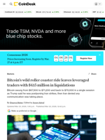 Traders get crushed as a Trump social media post triggers a massive $415 million crypto whipsaw