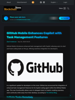 GitHub Mobile Enhances Copilot with Task Management Features - Blockchain.News