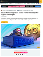 FSC Chair Defends Proposed Crypto Exchange Ownership Caps in South Korea