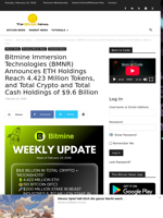 Bitmine Immersion Technologies (BMNR) Announces ETH Holdings Reach 4.423 Million Tokens, and Total Crypto and Total Cash Holdings of $9.6 Billion