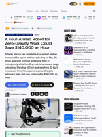 A Four-Armed Robot for Zero-Gravity Work Could Save $140,000 an Hour – Bitcoin News
