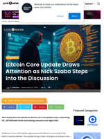 Bitcoin Core Update Draws Attention as Nick Szabo Steps Into the Discussion | Live Bitcoin News