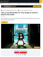 Bitcoin Traders Warn of New Lows as BTC Weathers Iran Storm