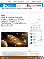 Why Are Hawk Tuah Girl Crypto Fans Eying Bitcoin Solaris? 10,000 TPS Technology Promises Bitcoin-Level Growth