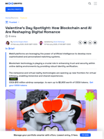 Digital Valentine’s Day: Blockchain and AI's Role in Modern Love