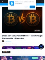 Bitcoin Core Vs Knots Is Old News: Satoshi Fought The Same War