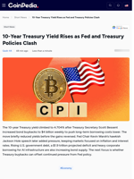 10-Year Treasury Yield Rises as Fed and Treasury Policies Clash