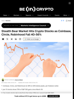 Stealth Bear Market Hits Crypto Stocks as Coinbase, Circle, Robinhood Fall 40-56%