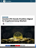 Gemini IPO Sends Positive Signal to Cryptocurrency Market - TechBullion