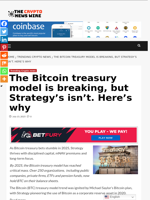The Bitcoin treasury model is breaking, but Strategy’s isn’t. Here’s why - The Crypto News Wire