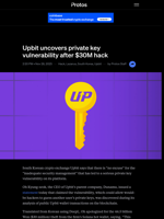 Upbit uncovers private key vulnerability after $30M hack