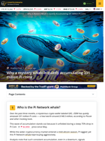 Pi Whale Wallet Amasses 331M Pi Coins | GAS…ODM Sparks Listing Rumors