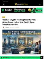 Best AI Crypto Trading Bot of 2026: AccuQuant Helps You Easily Earn Passive Income - CoinCentral