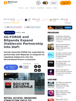 SG-FORGE and Bitpanda Expand Stablecoin Partnership Into DeFi – Crypto News Bitcoin News