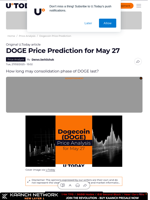 DOGE Price Prediction for May 27