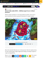 Bitcoin falls under $91K — Bitfinex says it’s at a ‘critical juncture’