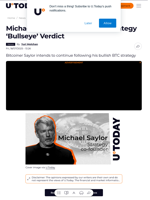 Michael Saylor Shares Bitcoin Strategy ‘Bullseye’ Verdict
