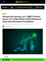 SharpLink Gaming, Inc. (SBET) Stock: Soars 14% After Bold 10,000 Ethereum Deal with Ethereum Foundation