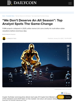“We Don’t Deserve An Alt Season”: Top Analyst Spots The Game-Change - DailyCoin