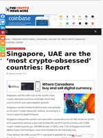 Singapore, UAE are the ‘most crypto-obsessed’ countries: Report - The Crypto News Wire