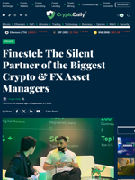 Finestel: The Silent Partner of the Biggest Crypto & FX Asset Managers - Crypto Daily