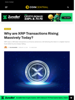 Why are XRP Transactions Rising Massively Today?