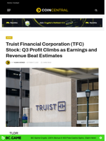 Truist Financial Corporation (TFC) Stock: Q3 Profit Climbs as Earnings and Revenue Beat Estimates
