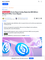 Ripple Offered $5 Billion to Buyout USDC Issuer Circle