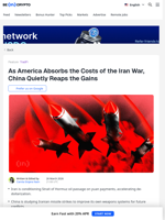 How the Iran War Is Weakening America's Position Against China