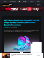 AAVE Price Prediction: Targets $110-128 Range by May 2026 Despite Current Bearish Momentum - Blockchain.News