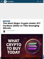 The Next Major Crypto Under $1? Cardano (ADA) vs This Emerging Altcoin - TechBullion