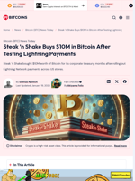 Steak ’n Shake Buys $10M in Bitcoin After Testing Lightning
