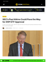 SEC’s Paul Atkins Could Pave the Way for XRP ETF Approval - CoinCentral