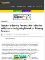 The Future of Everyday Payments: How Stablecoins and Bitcoin on the Lightning Network Are Reshaping Commerce