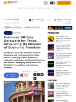 Coinbase Ditches Delaware for Texas, Advancing Its Mission of Economic Freedom – Exchanges Bitcoin News