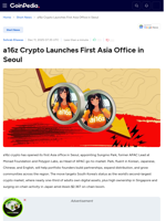 a16z Crypto Launches First Asia Office in Seoul