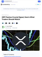 XRP Flashes Crucial Signal, Here’s What Traders Should Watch: Guest Post by Times Tabloid | CoinMarketCap
