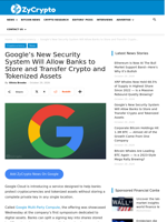‪Google’s New Security System Will Allow Banks to Store and Transfer Crypto and Tokenized Assets ⋆ ZyCrypto
