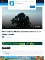 21 Years Later: Michael Saylor Sees Bitcoin At $21M—Details