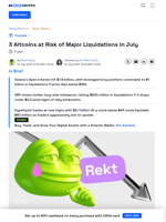 3 Altcoins at Risk of Major Liquidations in July