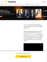 Bitcoin Price (BTC) Retakes $103K, but Remains Sharply Lower for the Week