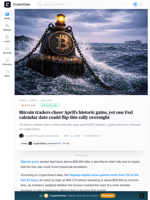 How will Bitcoin price perform in April 2026?