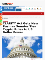 CLARITY Act Gets New Push as Senator Ties Crypto Rules to US Dollar Power - The Crypto News Wire