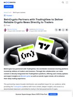 BeInCrypto Partners With TradingView: All You Need to Know